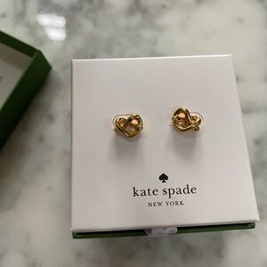 Kate Spade Loves Me Knot Gold Stud Earrings